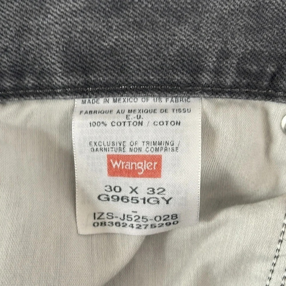 VINTAGE WRANGLER Grey Wash High Waisted Straight Leg Jeans Denim 5 pocket 30 - Picture 7 of 10